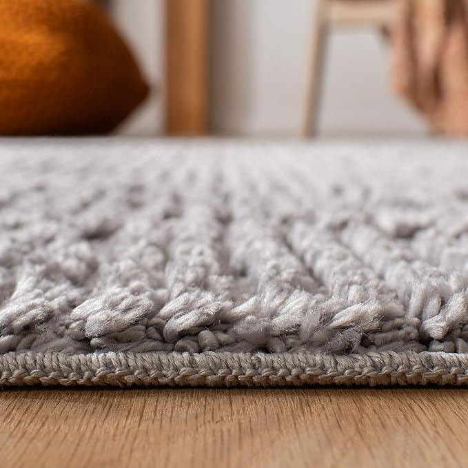 SAFAVIEH Marrakesh Collection Runner Rug - 2'2" x 12', Grey, Moroccan Boho Tribal Tassel Design, Non-Shedding & Easy Care, Ideal for High Traffic Areas in Living Room, Bedroom (MRK517F)