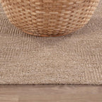 Beverly Rug Easy Jute Entry Rug 2x3 Solid Washable Durable Outdoor Indoor Area Rugs for Living Dining Room Patio Office Stain Resistant Non Shedding Casual Indoor Outside Carpet 2 x 3 Natural