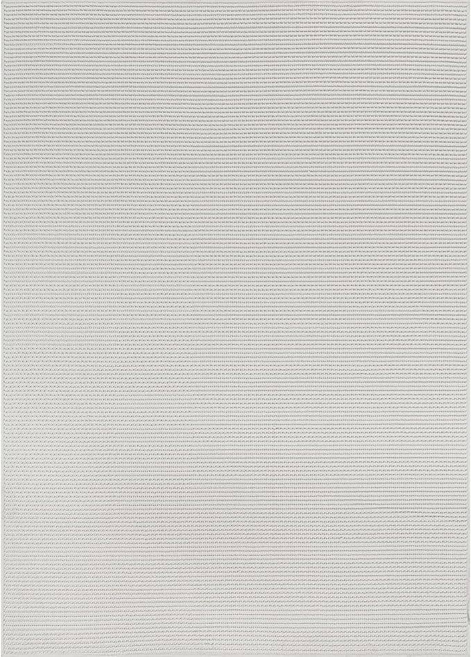 Beverly Rug Micro Loop Large Area Rug White 9x12 Modern Luxury Trellis Geometric Durable Indoor Area Rugs for Living Dining Room Office Stain Resistant Non Shedding Casual Indoor Carpet White 9 x 12