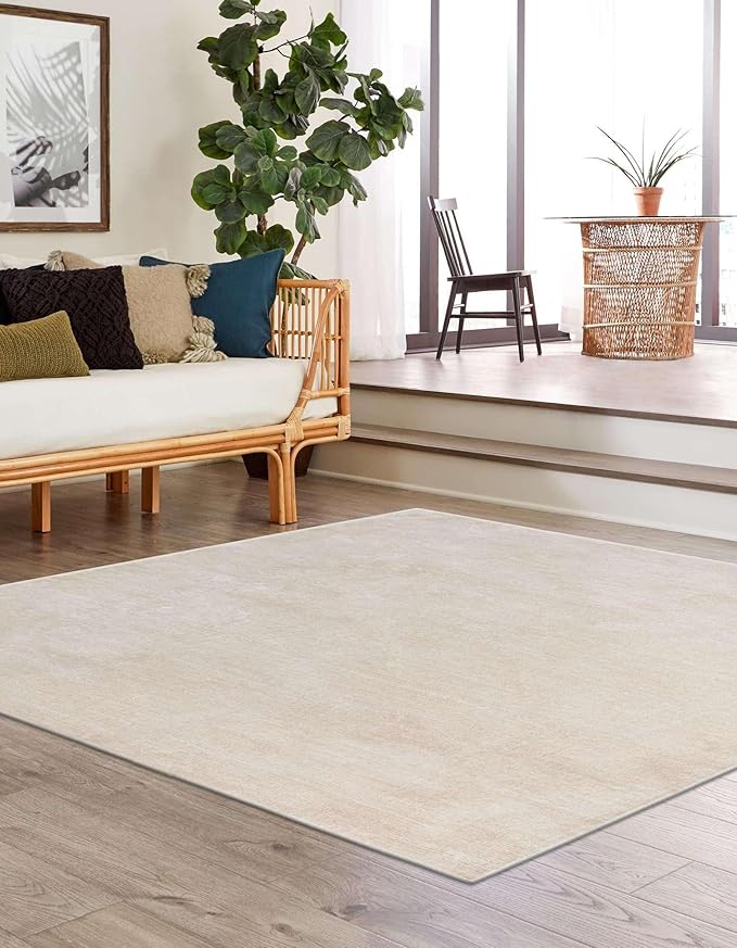Unique Loom Finsbury Collection Area Rug - Kate (7' 10" Square, Ivory/ Beige)
