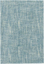Dash and Albert Crosshatch Wool Area Rug - 2.5' x 8' Runner Aegean Solid Hand Micro Hooked Accent Rug - Durable, High Traffic Areas Bedroom, Hallway, Stairs