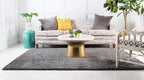 Unique Loom Solo Collection Area Rug - Calabasas (7' 10" x 10' Rectangle, Gray)