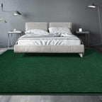 Large Area Rugs for Living Room Bedroom, 6x9 Feet Dark Green Rug, Minimalist Modern Shag Rug, Soft Thick Memory Foam Indoor Carpet, Non-Slip Washable Rug for Boys Girls Dorm Nursery Room Home Decor