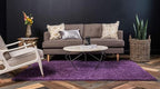 Unique Loom Solo Collection Area Rug - Calabasas (10' x 13' Rectangle, Violet)