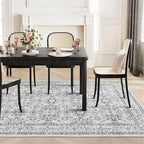 WITSHOCK Living Room Area Rugs 5x7: Soft Non-Slip Backing Washable Rugs Vintage Large Carpet for Bedroom Office Dining Room Kitchen Stain Resistant Home Decor Rug
