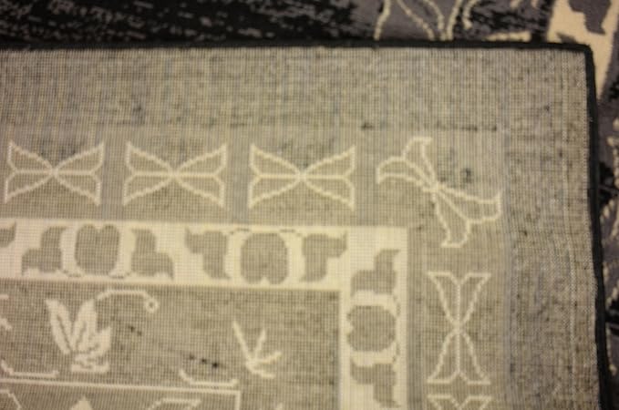Unique Loom Taftan Collection Border Geometric Tribal Inspired Design Area Rug (9' 10 x 13' 0 Rectangular, Black/ Gray)
