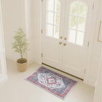 Fame Rugs Turkish Rug. Washable Vintage Oriental Antique Inspired Traditional Doormat Small Modern Area Rugs Luxury Entryway Entry Bedroom Bathroom Kitchen (402RN, 2' x 3')