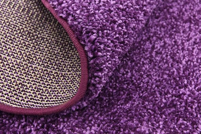 Unique Loom Solo Collection Area Rug - Calabasas (7' 10" Round, Violet)