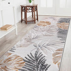 CAMILSON Runner Outdoor Rugs Oriental Retro Traditional Floral Medallion Area Rug 2x10 Non-Shedding Stain Resistant Indoor Carpet for Bathroom Hallway Kitchen Office (2 x 10 / Yellow)