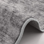 LUMI 5x8 Washable Area Rug for Living Room, Ultra Soft Modern Neutral Grey Rugs Non Slip with Rubber Backing, Low Profile, High Traffic, Stain Resistant Carpets, Ideal for Bedroom, Dining Room