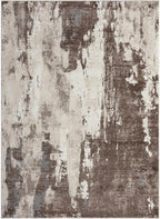 LUXE WEAVERS Euston Collection 7681 Brown 8x10 Modern Abstract Area Rug