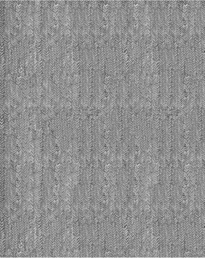 Eleisa Modern Vintage 8x10 Herringbone Chevron Area Rug for Living Room, Light Grey, Non-Slip Stain Resistant Washable Rug, Farmhouse Home Decor Carpet for Bedroom, Kitchen, Dining Room