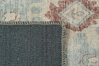 Revival Rugs Nimbus 6'x9' Zero-Shedding Area Rug for Living Room Bedroom - Oeko-TEX Certified, Low Pile, Spot Clean, Aqua, Blue