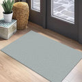 EARTHALL Small Area Rug 2x3 Ft Washable Rugs for Entryway Non Slip Braided Throw Rugs Door Mat Indoor Outdoor Entrance Cotton Woven Carpet for Kitchen Foyer Front Door, Turquoise/Gray