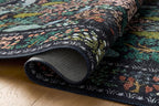Loloi Rifle Paper Co. Canopy Collection CNP-05 Charcoal 5'-0" x 5'-0" Round Accent Rug