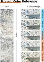 Art&Tuft 2x8 Runner Rug - Washable Runner Rugs, Non-Slip Runner Rug for Hallway, Low-Pile 2x8 Rug Runner Kitchen Laundry Room Rug Throw Carpet for Entrance Bedroom Living Room, Blue