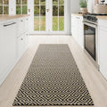 Hallway Runner Rug 2x6, Washable Kitchen Runners Non Slip, Ultra Thin Entryway Floor Mat Fit Under Door, Soft Low Pile Cotton Boho Carpet for Laundry Outdoor Bedroom