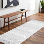 Hallway Runner Rug 2x6, Ultra Soft Moroccan Distressed Kitchen Runner Rug with Rubber Backing, Washable Low-Pile Boho Bathroom Rugs for Bedroom Bathroom Laundry
