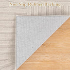 Pauwer 2x3 Washable Area Rugs for Living Room Modern Beige Solid Color Soft Fluffy Rugs for Bedroom Non Slip Boho Accent Indoor Mat Floor Carpet Cover for Kids Room Dining Room Kitchen Office, Beige