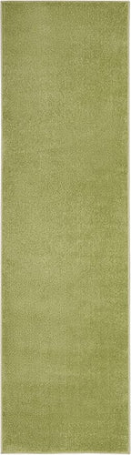 Nourison Home Nourison Essentials Green 2'2" x 7'6" Area Rug - Easy Clean, Non Shedding, Bed Room, Living Room, Dining Room, Kitchen (8' Runner)