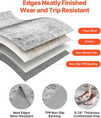 VEVOR 6 x 9 ft Area Rug Large Washable Boho Rug Non-Slip and Tear-Resistant Soft Carpet Pet & Child Friendly Bohemian Area Rugs Indoor Mat for Bedroom Living Room Kids Room Entryway Gray