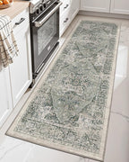 LUMI Washable Kitchen Rug 2x6 for Floor, Non Slip Runner Rugs with Rubber Backing, Low Pile Comfort Area Carpet for Standing, Living Room, Entryway, Laundry, Hallways