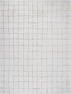 Livabliss x Our PNW Home Cascade Minimalist Area Rug, 10' x 14', Ivory