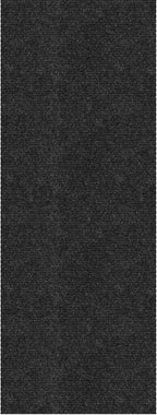 Ottomanson Commercial Scrape Rib Entry Mat – Heavy Duty Ribbed Floor Mat for High Traffic – Non Slip Rubber Back, Waterproof – Indoor Outdoor Use for Offices, Schools, Lobbies, 2' x 18', Black