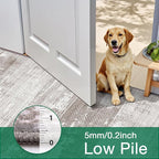 LUMI Washable Area Rug 8x10 for Living Room, Ultra Soft Stain Resistant Carpet with Non Slip Rubber Backing, Non-Shedding Low Pile Rugs for Bedroom, Dining Room, Indoor, Office