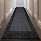 Machine Washable Runner Rug 32" x 120", Non Slip Kitchen Mat for Floor, Absorbent Entryway Rug for Kitchen, Bedroom, Living Room, Hallway, Door (Roll Packing)