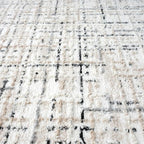Abani Grey Area Rug for Living Room, Bedroom - Crosshatch Pattern - Durable & Easy to Clean (9' x 12')