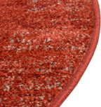 Rugs.com Angelica Collection Rug – 8 Ft Round Terracotta Medium Rug Perfect for Kitchens, Dining Rooms