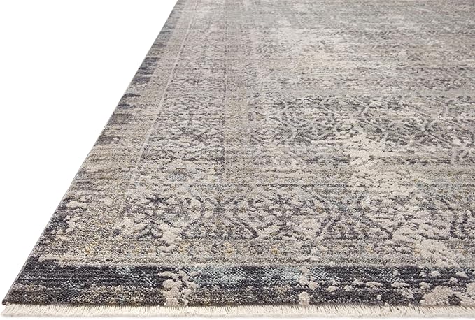 Loloi Amber Lewis Alie Collection ALE-04 Sky/Stone 2'-7'' x 7'-9'', .13'' Pile Height, Runner Rug