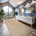 CAMILSON Modern Beige Non Slip Runner Rug 2x7 Ultra Soft High Pile Kitchen Rugs Non Skid Rubber Backing Durable & Easy to Clean Carpet for Entryway Bathroom Indoor Use (2 x 7 Beige)