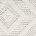 Nourison Home Versatile Ivory White 5' x Square Area Rug - Easy Clean, Non Shedding, Bed Room, Living Room, Dining Room, Kitchen (5' x Square)