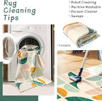 MUJOO Green Runner Rug Washable,Boho 2x8 Area Rugs for Hallways Kitchen Bedroom Entryway Bathroom,Non Slip Carpet Long Mat Indoor,Soft Modern Abstract Sage Green