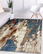 LUXE WEAVERS Lagos Collection Passion 5x7 Abstract Area Rug