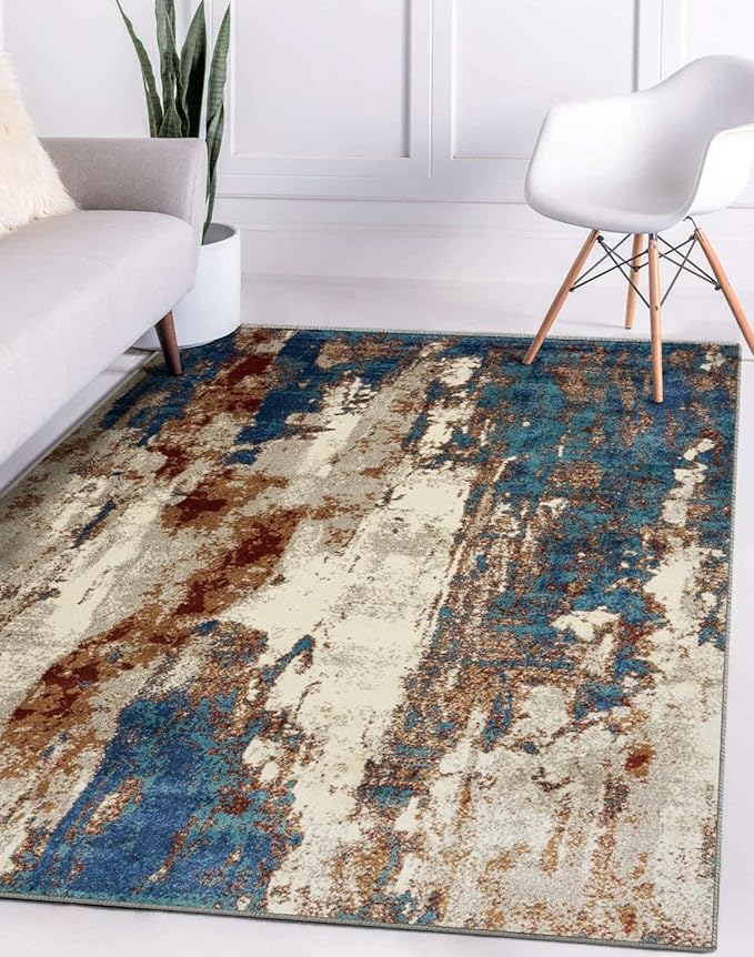 LUXE WEAVERS Lagos Collection Passion 6x9 Abstract Area Rug
