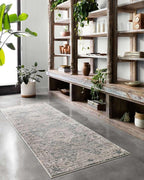Loloi Teagan Collection TEA-04 Sky/Natural 2'-8" x 10'-6" Runner Rug, Large, Soft Neutral Rug, High-Traffic for Living Room, Bedroom, Home Office, Dining Area