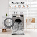 Amazon Basics Indoor Area Rug, 3D Bubble Washable Home Decor Carpet for Living Room, Bedroom, 5' W × 7' L, Grey
