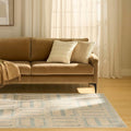 Nourison Home Nordic Ivory Blue 4' x 6' Area Rug - Easy Clean, Non Shedding, Bed Room, Living Room, Dining Room, Kitchen (4' x 6')