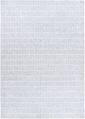 Hand-Tufted 100% Wool Area Rug – Unique Modern Geometric Grid Pattern, Soft Plush Textured Carpet for Living Room, Bedroom, Dining Room & Entryway (Blue, 2.6' x 8')
