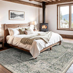 LUMI Washable Area Rug 5x8 for Living Room, Ultra Soft Stain Resistant Carpet with Non Slip Rubber Backing, Non-Shedding Low Pile Rugs for Bedroom, Dining Room, Indoor, Office