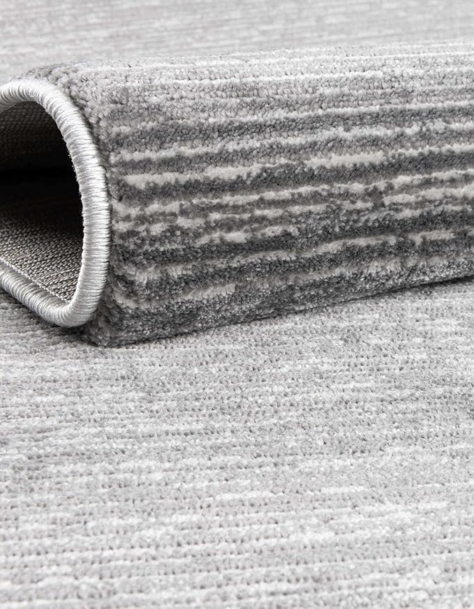 Unique Loom Finsbury Collection Area Rug - Kate (6' 1" x 9' Rectangle, Gray/ Ivory)