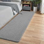 Runner Rug for Hallway, 2x8 Feet Non-Slip Washable Grey Long Area Rug Runners for Hallways Bedroom, Soft Modern Comfy Memory Foam Runner Rugs Indoor Carpet for Kitchen Entrance Living Room