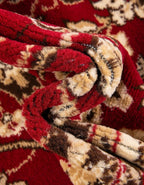 Unique Loom Sialk Hill Collection Area Rug - Washington (7' 11" x 10' Oval Burgundy/Cream)
