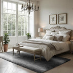 Zentavio Grey White Gradient Area Rugs for Living Room, Rugs for Bedroom 5x8 Fluffy Carpet Soft Shag Aesthetic Plush High Pile Gray Throw Rug for Nursery Kids Room Dorm