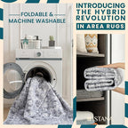 Istana Hallway Runner Rug 2x6 - Grey Kitchen Rugs Non Slip Washable -Silk's Soft Touch Carpet Runner - Stylish Rug for Home