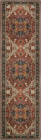 Moynesa Ultra-Thin Washable Runner Rug - 2x7 Low Pile Kitchen Rug Runners for Hallways, Boho Non-Slip Low Pile Indoor Throw Carpet Runner for Living Room Bedroom Bathroom Floor Camper, Brown