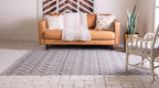 Unique Loom Outdoor Trellis Collection Area Rug - Tribal Trellis (10' x 14' 1" Rectangle, Gray/ Black)